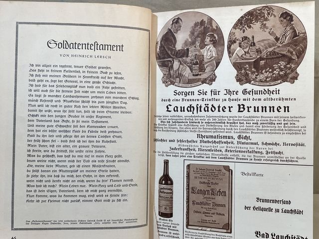Original WWII German Kyffhäuser Calendar 1940 Book, Kyffhäuser-Kalender — image 8