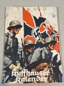 Original WWII German Kyffhäuser Calendar 1940 Book, Kyffhäuser-Kalender