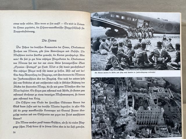 Original Pre-WWII German Airmen Over Spain (Blue Div.) Book, Flieger ³ber Spanien — image 8