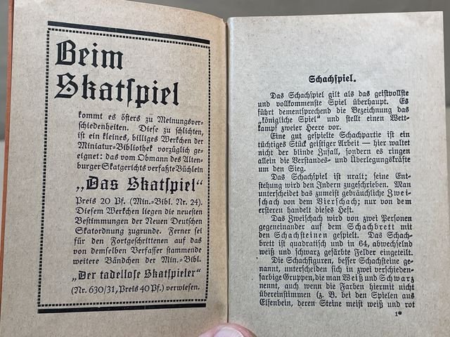 Original WWI German Book on Playing Chess, Das Schachspiel — image 4