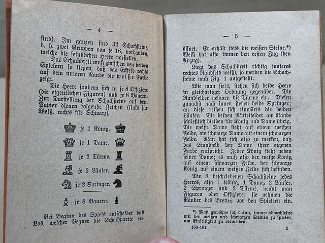 Original WWI German Book on Playing Chess, Das Schachspiel — image 5