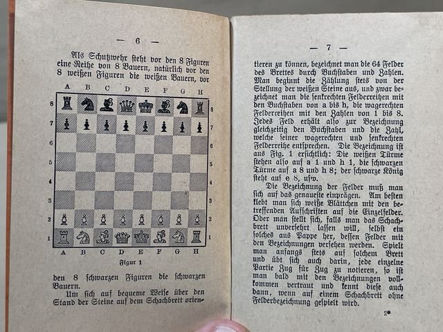 Original WWI German Book on Playing Chess, Das Schachspiel — image 6