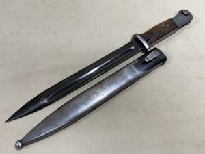 Original Pre-WWII German 98K Bayonet and Scabbard, MATCHING S/155 1937