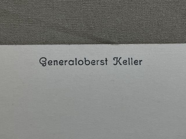 Original WWII German Personality Postcard, Generaloberst Keller — image 7