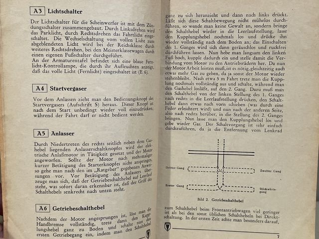 Original 1938 German Operating Instruction for DKW Front-Wheel Drive Car — image 13