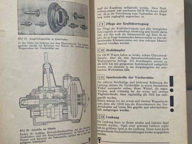Original 1938 German Operating Instruction for DKW Front-Wheel Drive Car — image 18