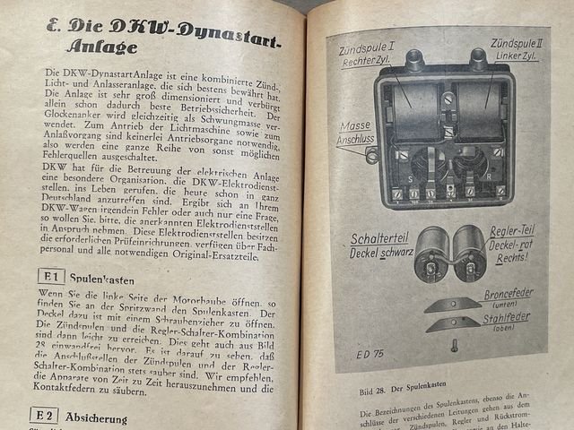 Original 1938 German Operating Instruction for DKW Front-Wheel Drive Car — image 20