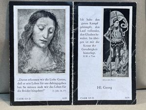 Original WWII German Remembrance Card, Decorated NCO in a Panzer Regiment