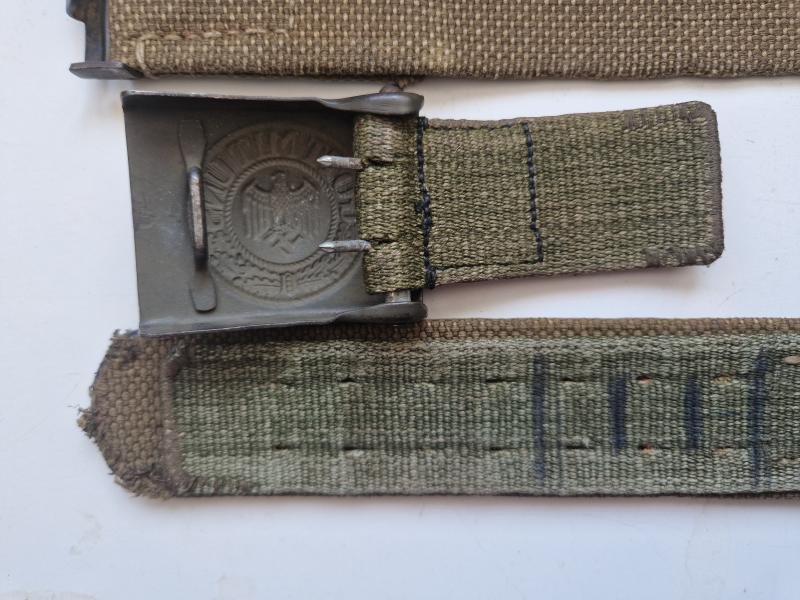 Afrikakorps Belt and Buckle with Web Fob