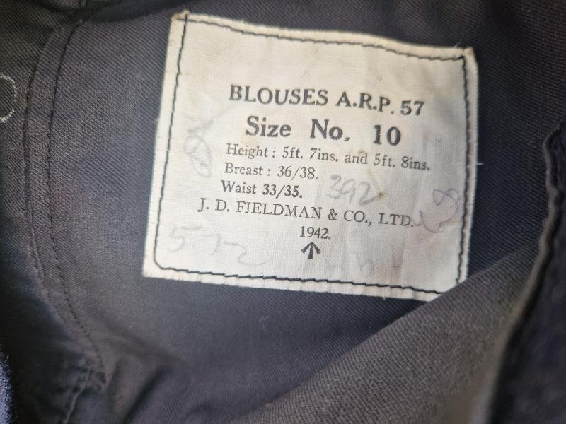 Wardens Civil Defence Battledress 1942