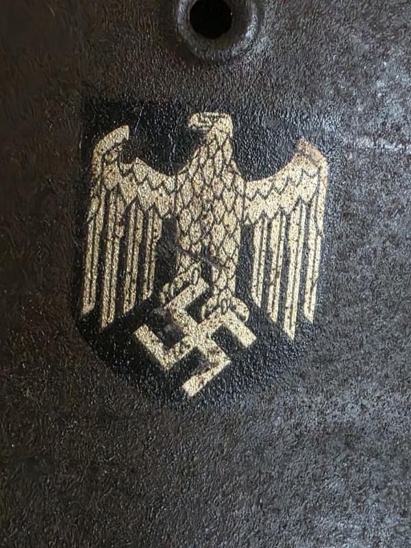 German Army Single Decal Combat Helmet