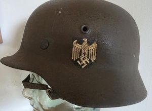 German Army Single Decal Combat Helmet