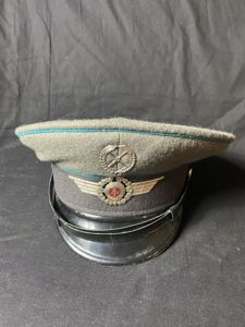 EAST GERMAN NVA AIR FORCE VISOR CAP