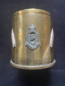 ROYAL HORSE ARTILLERY TRENCH ART SHELL CASE
