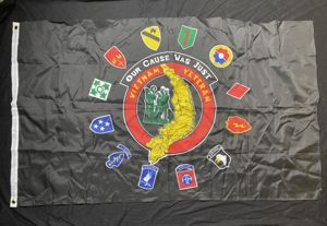 VIETNAM VETERAN 'OUR CAUSE WAS JUST FLAG'