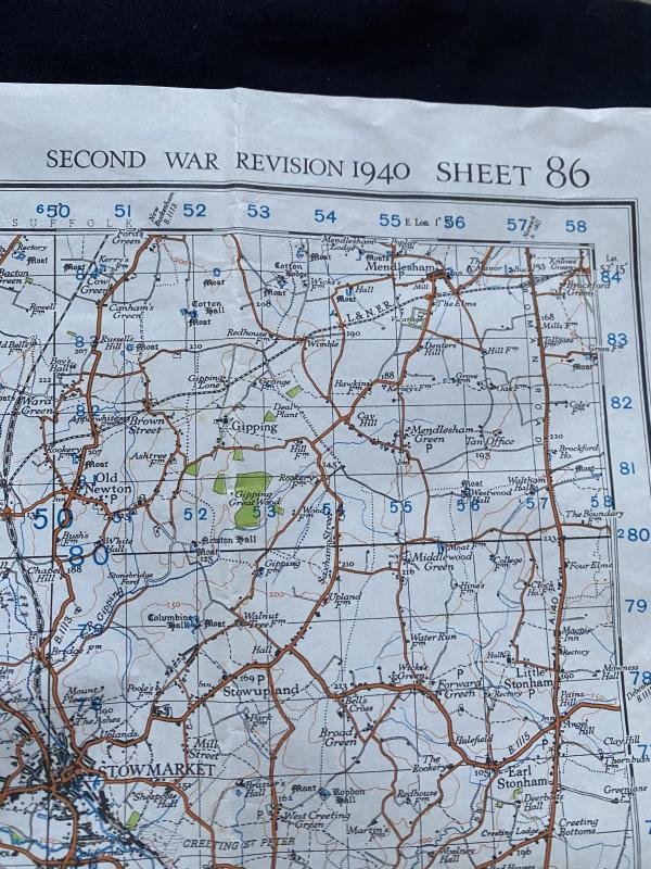 BURY ST EDMUNDS & SUDBURY WAR REVISION 1940 MAP — image 2