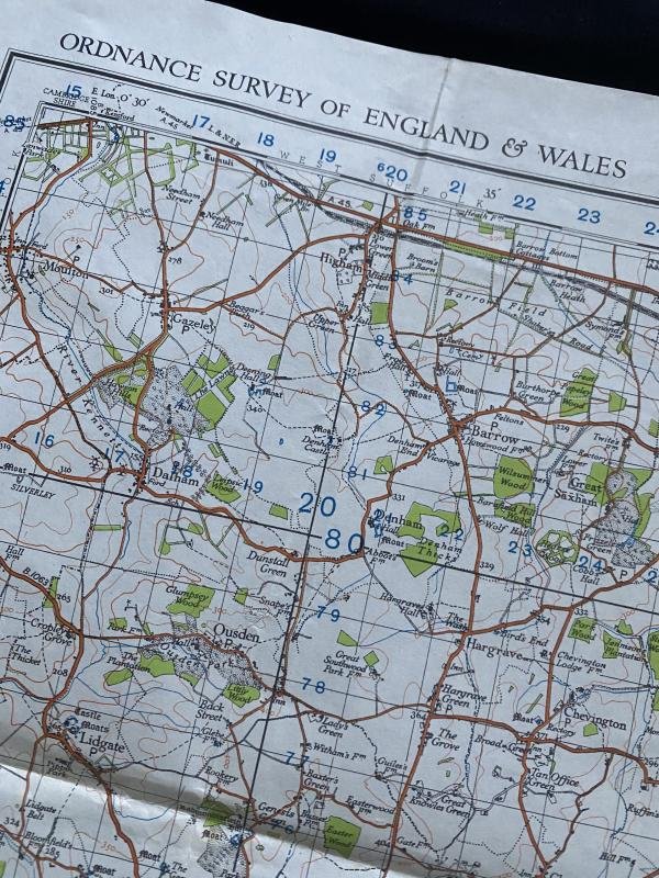 BURY ST EDMUNDS & SUDBURY WAR REVISION 1940 MAP — image 4
