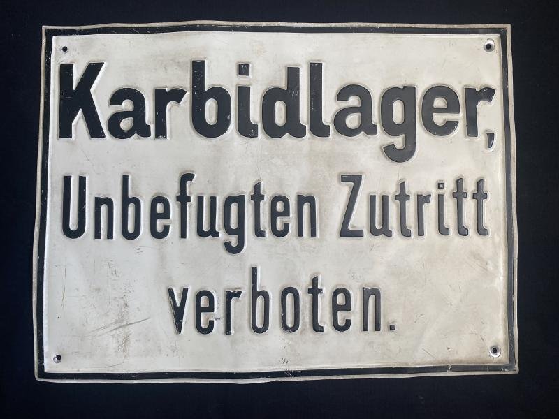 REPRODUCTION WW2 GERMAN SIGN