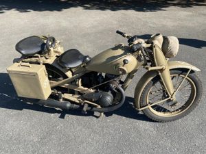 (WAS £19995) WW2 GERMAN WEHRMACHT DKW MODEL NZ350 MOTORCYCLE