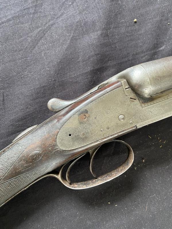 DEACTIVATED BRITISH W.H. POLLARD 12B DOUBLE BARREL SHOTGUN (NEW EU DEACTIVATION) — image 3