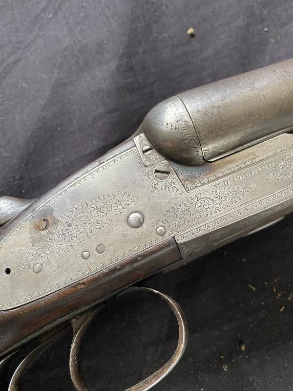 DEACTIVATED BRITISH W.H. POLLARD 12B DOUBLE BARREL SHOTGUN (NEW EU DEACTIVATION) — image 4