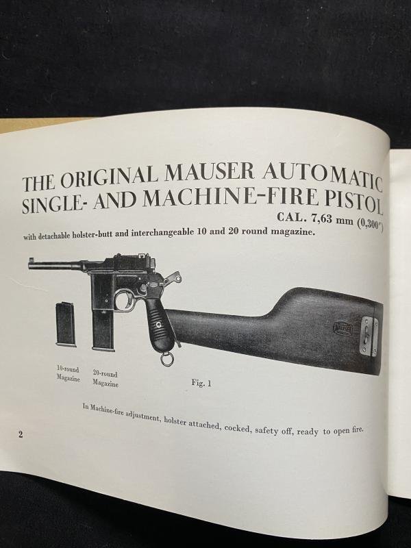 THE ORIGINAL MAUSER AUTOMATIC SINGLE AND MACHINE FIRE PISTOL MANUAL — image 2