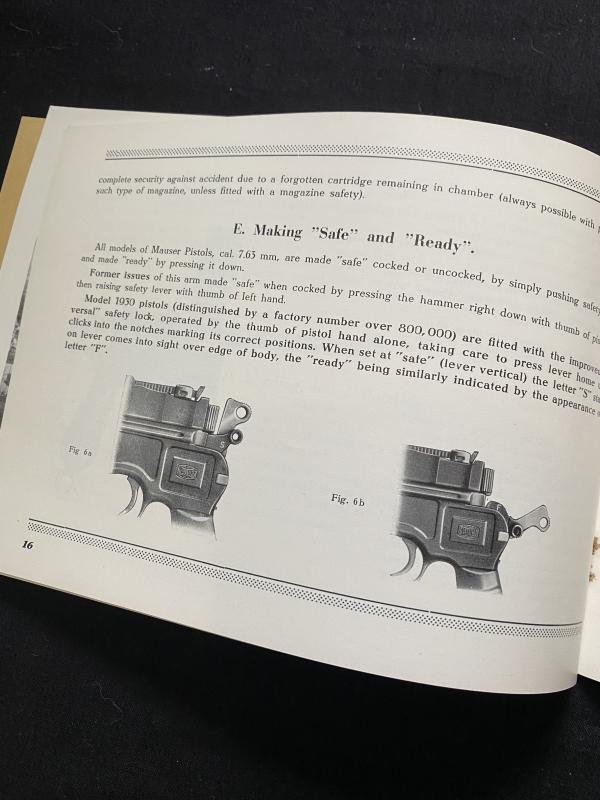 THE ORIGINAL MAUSER AUTOMATIC PISTOL MODEL 1930 MANUAL — image 4