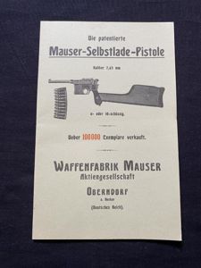 MAUSER-SELBSTLADE-PISTOLE MANUAL