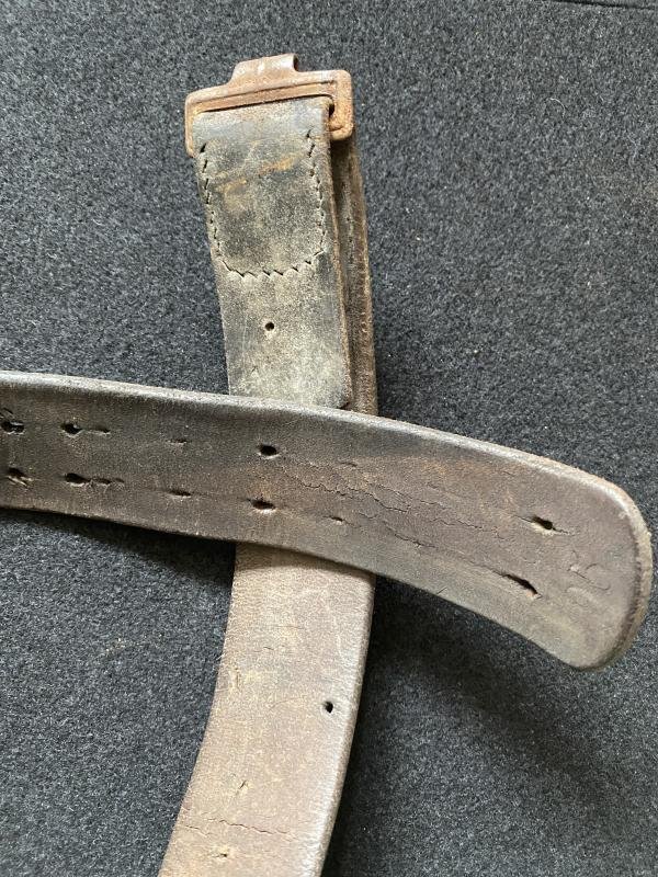 WW2 LATE WAR GERMAN LEATHER BELT — image 3