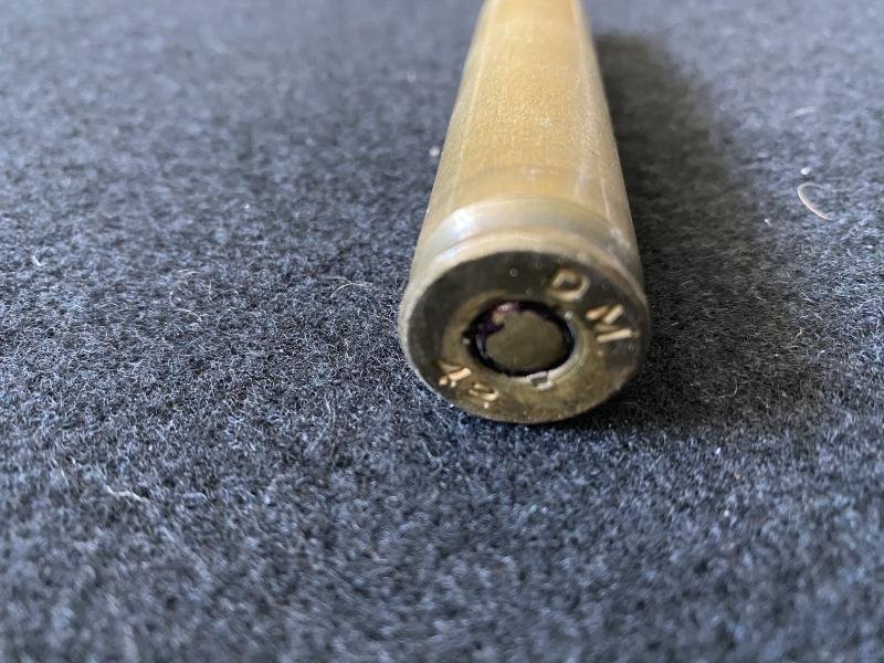 WW2 .50 CAL SHELL CASE (UNSTRUCK) (INERT) — image 2