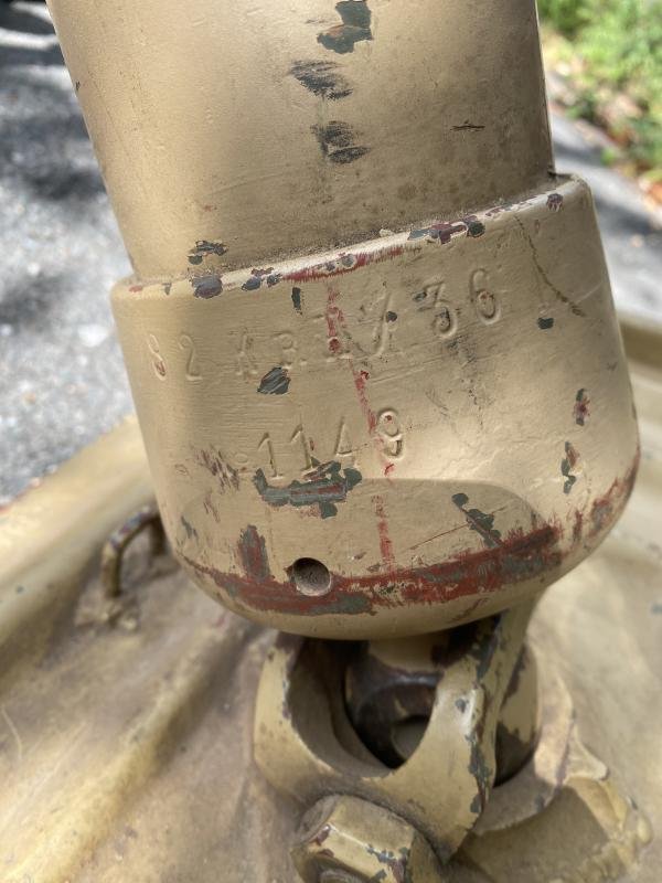 DEACTIVATED 1937 DATED SOVIET 82MM KRH 36 MORTAR WITH BLANK FIRING TUBE AND MORTARS (FULL MATCHING) — image 4