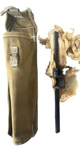 British Vickers Machine Gun Sustained Fire Sight & Pouch 1941 - Unissued Condition