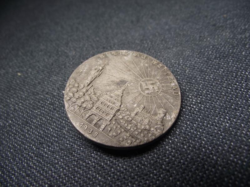 Kreistag Event Badge/Tinnie.Wetterau, 1938. — image 2