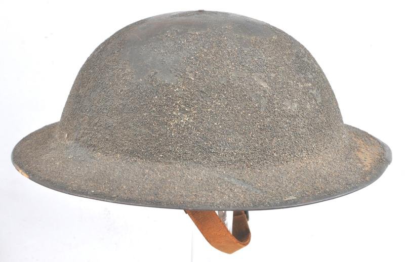 WW1 US M17 Helmet Refurbished In Europe & With Thick Textured Camouflage Finish — image 3