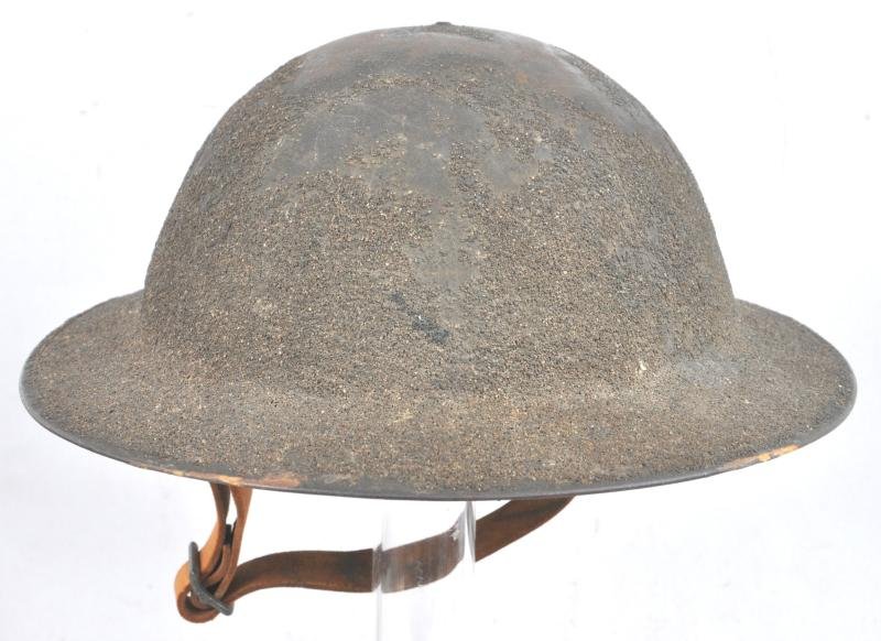 WW1 US M17 Helmet Refurbished In Europe & With Thick Textured Camouflage Finish — image 4