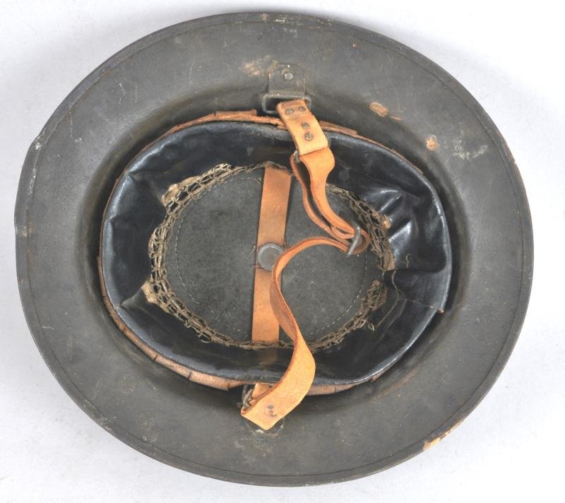 WW1 US M17 Helmet Refurbished In Europe & With Thick Textured Camouflage Finish — image 7