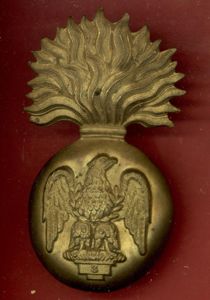 Irish. Royal Irish Fusiliers Victorian OR's glengarry badge