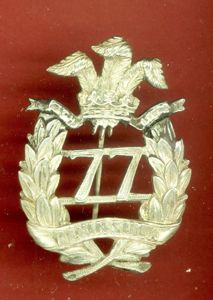 77th (East Middlesex) Regiment of Foot Victorian Officer's Pagri Badge