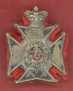 Militia Bn. King's Royal Rifle Corps Victorian OR's glengarry badge
