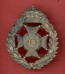 18th Middlesex Rifle Volunteers Victorian OR's glengarry badge.