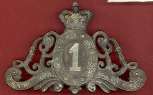 First Life Guards Victorian OR's Full Dress Cartouche badge