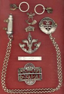 The Robin Hood Rifles Victorian pouch belt fittings