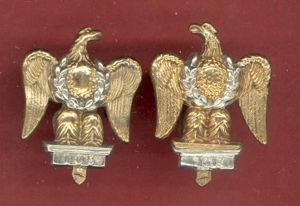 Royal Dragoons OR's collar badges.
