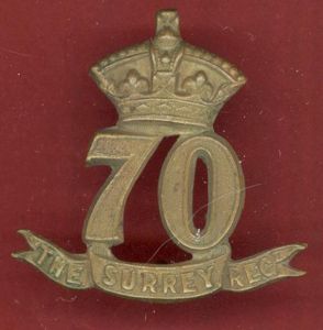 70th The Surrey Regiment of Foot Victorian OR's glengarry badge