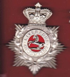 4th V.B. The King's Liverpool Regiment Victorian Or's helmet plate
