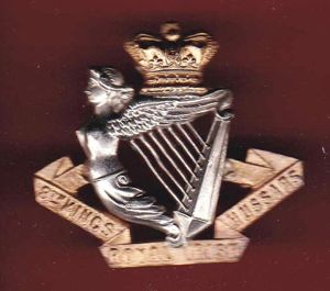 8th King's Royal Irish Hussars Victorian OR's cap badge