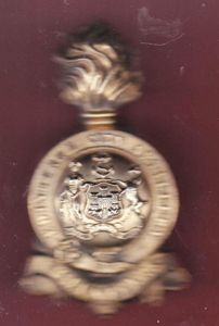 Scottish. Edinburgh City Artillery Volunteers busby plume holder.