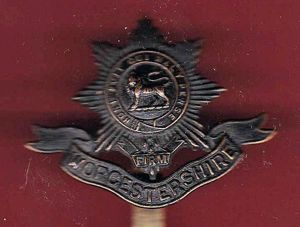 2nd Vol. Bn. Worcestershire Regiment OR's cap badge