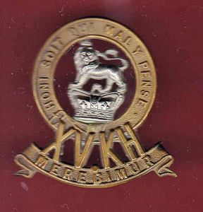 15th King's Hussars Victorian OR's cap badge