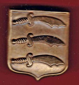 Essex Regiment Victorian bandsman pouch badge.